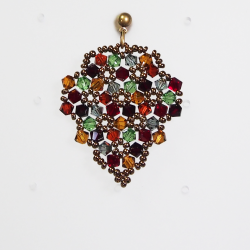 Pierces - Bronze brass - Earrings Grapes Priscilla - Pierces - Bronze brass - Laiton bronze